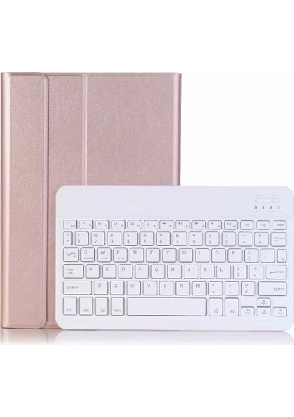 Huawei Matepad T8 Bluetooth Klavye Deri Klavye Rose Gold (Yurt Dışından)