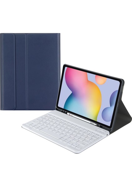 Samsung Galaxy Tab S9 Fe+ Açık Mavi Için A7 Bluetooth Klavye Kılıfı (Yurt Dışından)