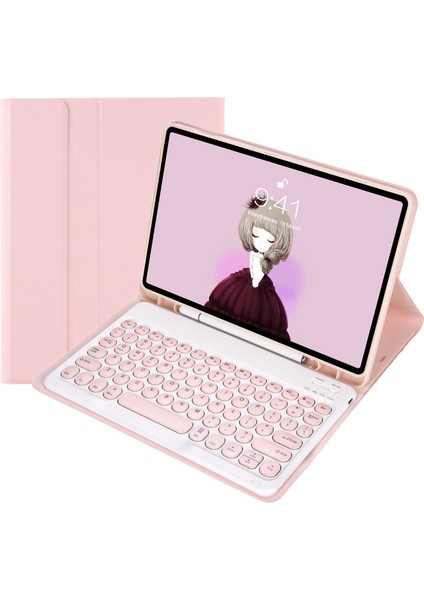 Bluetooth Klavye Deri Klavye YA710B Pembe (Yurt Dışından)
