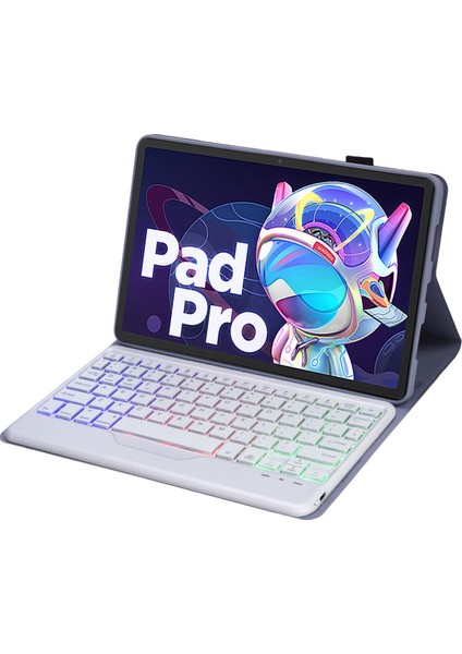 Lenovo Xiaoxin Pad Için Ultra-Ince Arka Işık Bluetooth Klavye 2022 10.6 Inç Mor (Yurt Dışından)