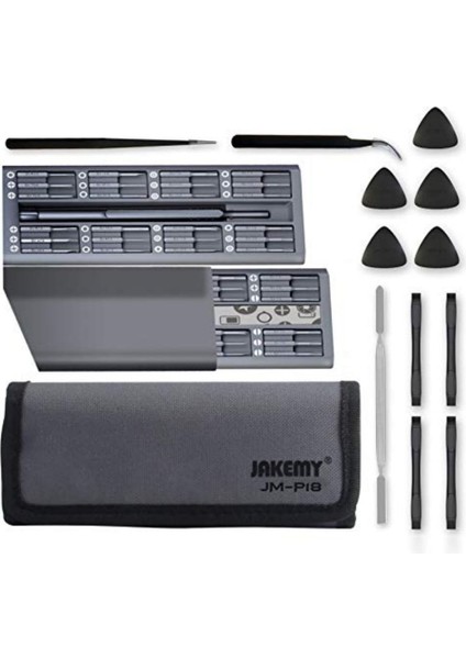 JM-P18 61 Parça Telefon Tablet Pc Elektronik Tamir Seti