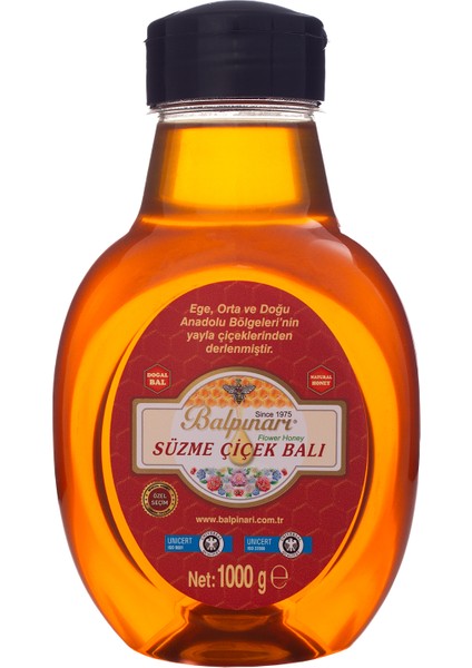 Süzme Çiçek Balı (Pet Matara / Teneke) 1 kg modelleri