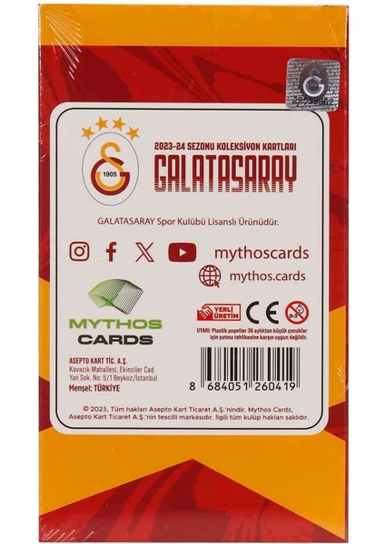 Mythos Cards Galatasaray 2023/24 Sezon Kartları