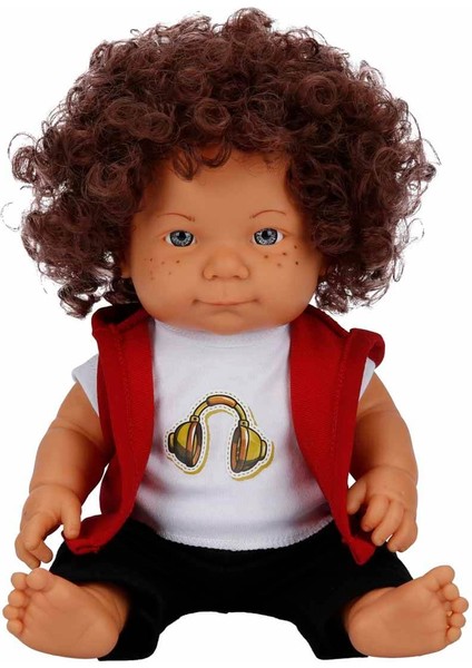 Dollz'n More Curly Bebek 35 cm - Kulaklık Tişörtlü
