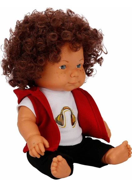 Dollz'n More Curly Bebek 35 cm - Kulaklık Tişörtlü