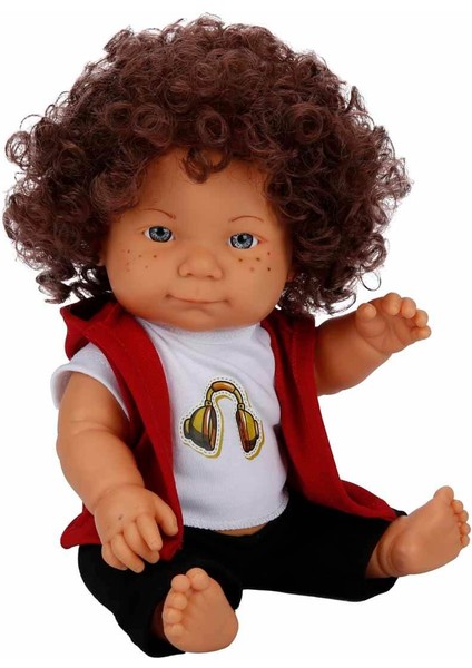 Dollz'n More Curly Bebek 35 cm - Kulaklık Tişörtlü