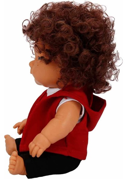 Dollz'n More Curly Bebek 35 cm - Kurukafa Tişörtlü