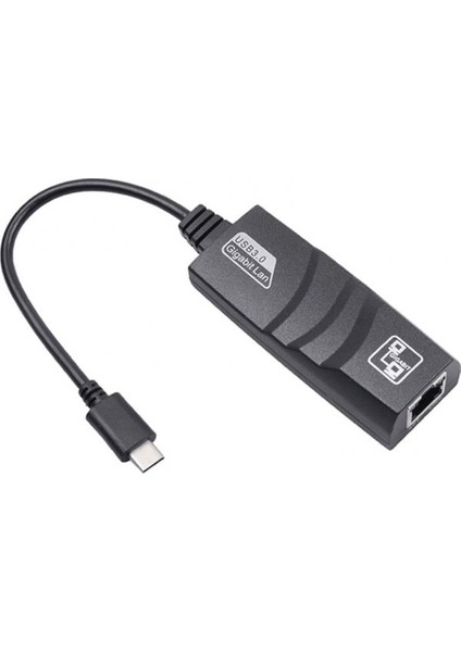 T-13 Type-C => Rj-45 Ethernet Çevirici (Giriş : USB Tip-C => Çıkış : Ethernet)