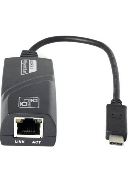 T-13 Type-C => Rj-45 Ethernet Çevirici (Giriş : USB Tip-C => Çıkış : Ethernet)