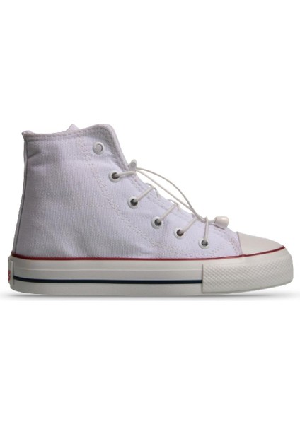 Smartstep Çocuk Akıllı Ayarlanabilir Bağcıklı Beyaz Sneaker