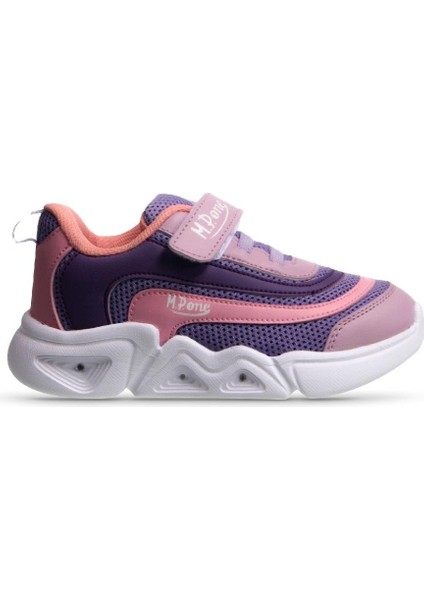 Glowstep Çocuk Velcro Lila Sneaker