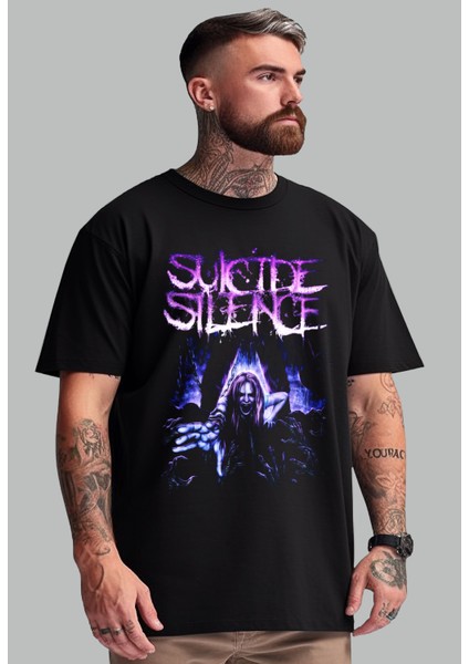 Suicide Silence' Temalı Oversize Unisex T-Shirt.