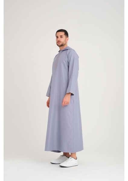 Nakışlı Kapüşonlu Elbise