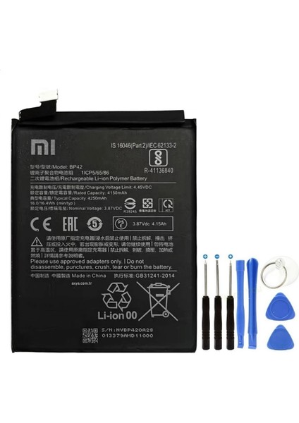 Xiaomi Mi 11 Lite Pil Batarya BP42 ve Tamir Seti