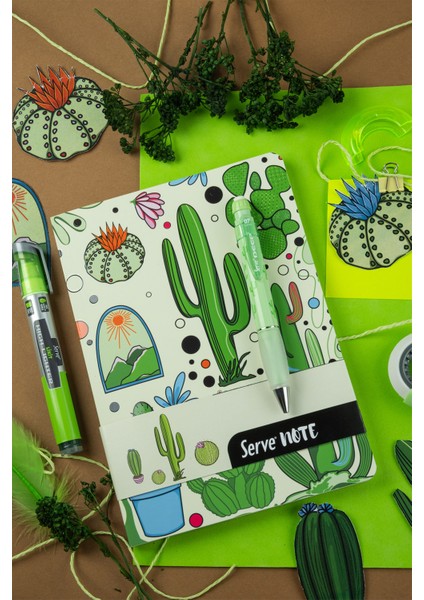Çizgili A5 Defter - Doğa Serisi