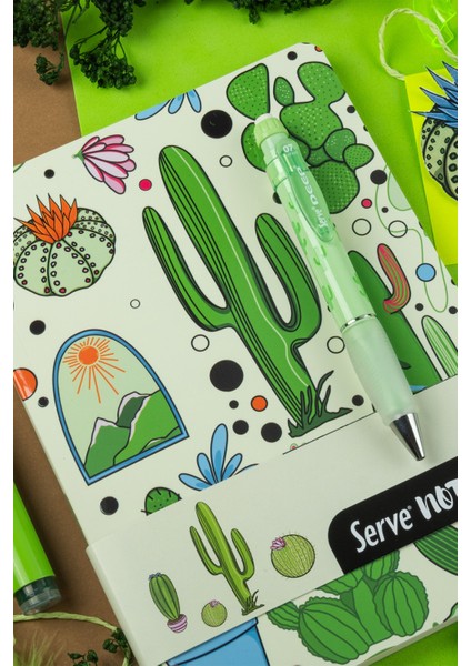 Çizgili A5 Defter - Doğa Serisi