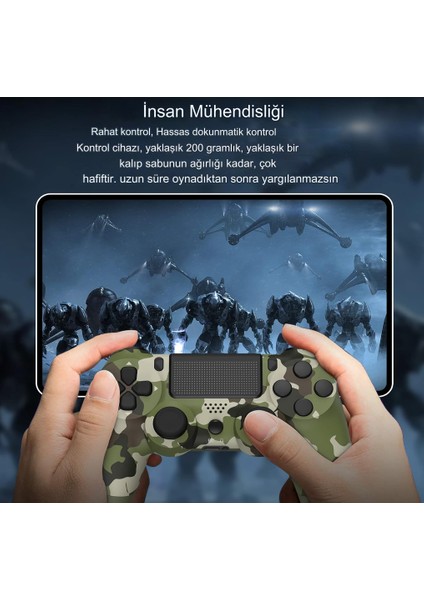 Ps4 Dualshock 4 V2 Gamepad Şık Tasarımlı Kamuflaj Desenli Playstation 4 Uyumlu Yeni Nesil Kol fiyatları