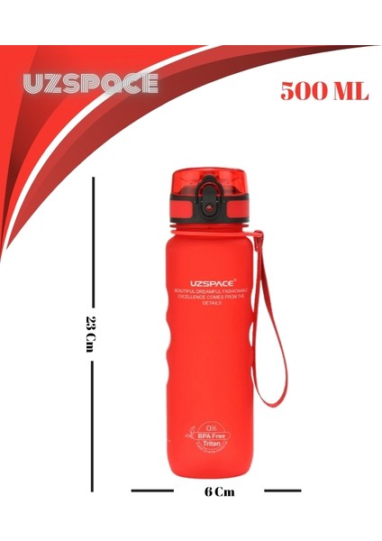 Griping (Tutuş Destekli) Soft Touch Tritan Su Matarası – 500 ml