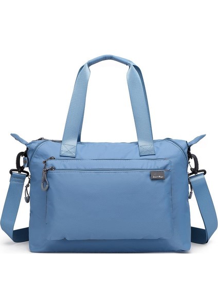 Ekstra Hafif Kumaş Günlük Kadın Omuz Çantası BC 3139 - Jeans Mavi