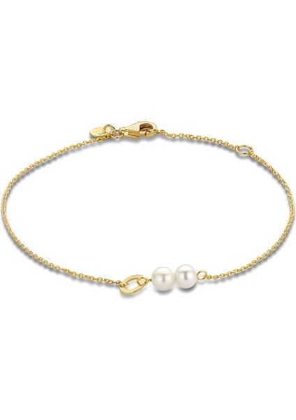 Doğal Incili Altın Bileklik 113093