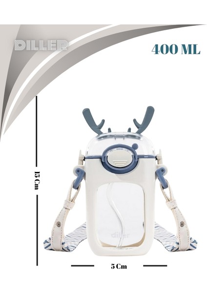 Diller 400 ml Pipet Temizleme Fırçalı Tritan Su Matarası fiyatları