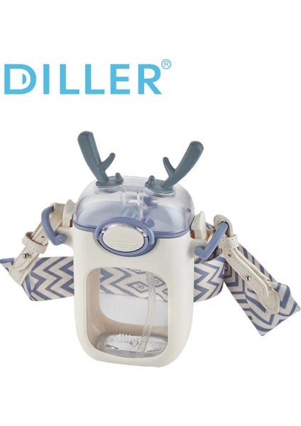 Diller 400 ml Pipet Temizleme Fırçalı Tritan Su Matarası modelleri