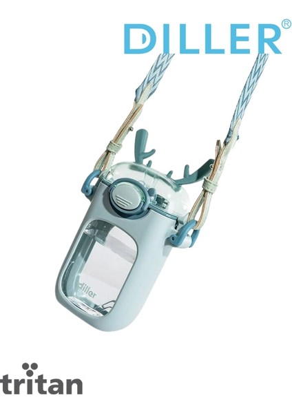 Diller 400 ml Pipet Temizleme Fırçalı Tritan Su Matarası fırsatları