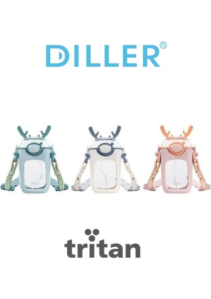 Diller 400 ml Pipet Temizleme Fırçalı Tritan Su Matarası indirimleri