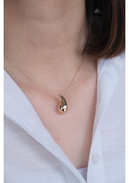 Güzide 14 Ayar Altın Bottega Model Kolye