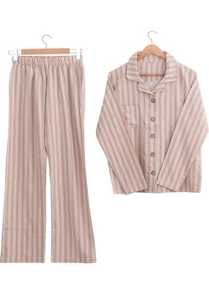 Ala Terra Organik Pamuk Keten "medium" Kadın Pijama Takımı