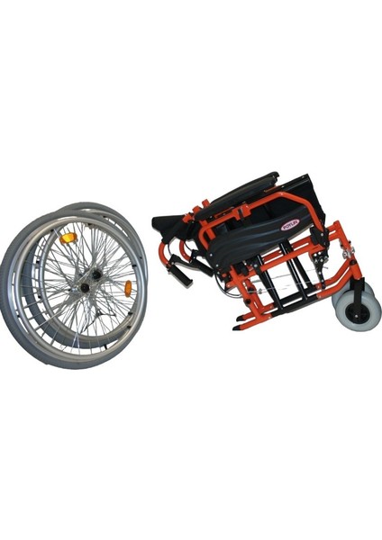 P967 Alüminyum Tekerlekli Sandalye 42 cm fırsatları