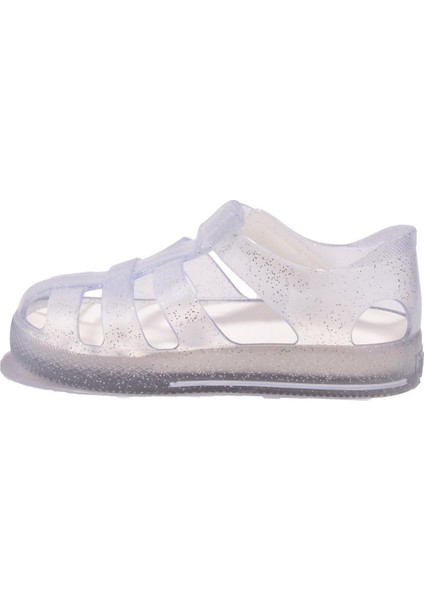 S10265C Star Glitter Beyaz Ortopedik Günlük Kız Çocuk Sandalet