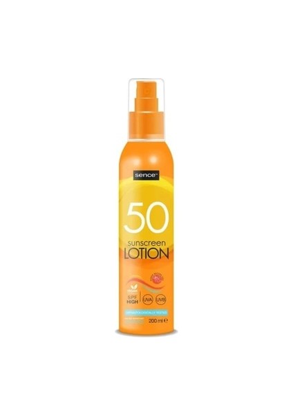 Spf 50 Vücut Güneş Kremi Lotion 200 ml