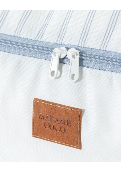 Nuage Baskılı Hurç - Beyaz / Açık Mavi indirimleri