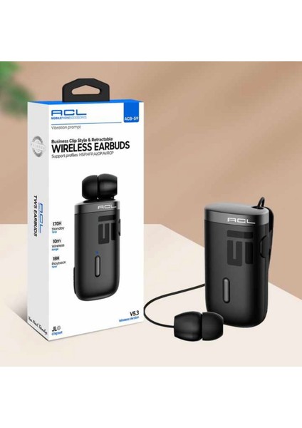 5.3V Business Kablosuz Makaralı 18 Saat Konuşabilme Bluetooth Kulaklık