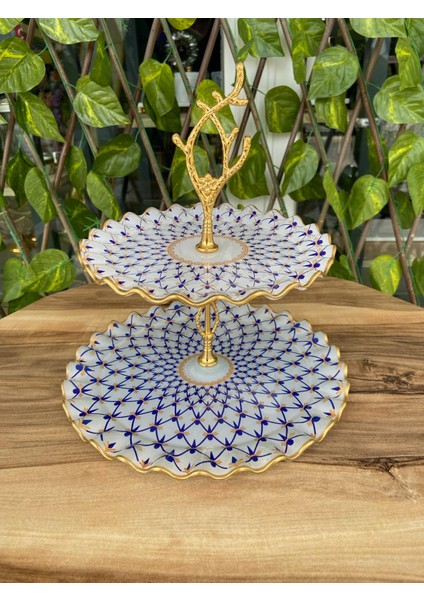 Mücevher Model Altın 2 Katlı Şekerlik.
