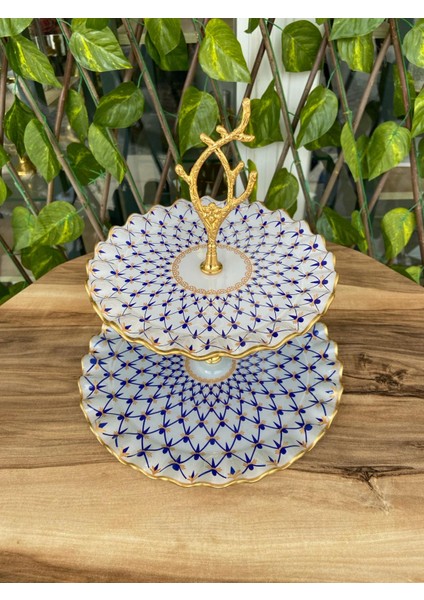 Mücevher Model Altın 2 Katlı Şekerlik.