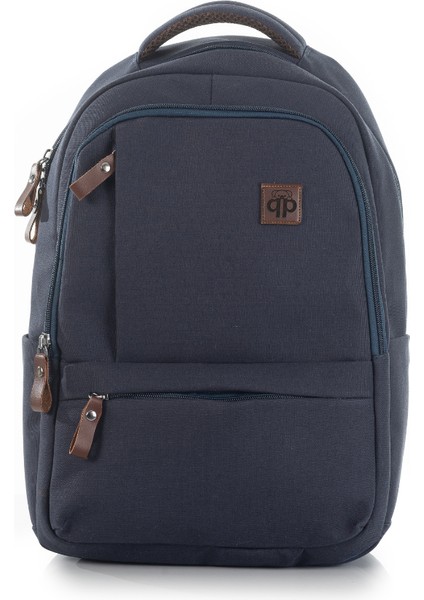 Qp Madre Gabardin Kumaş Laptop Bölmeli Lacivert Sırt Çantası fiyatları
