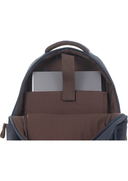 Qp Madre Gabardin Kumaş Laptop Bölmeli Lacivert Sırt Çantası indirimleri