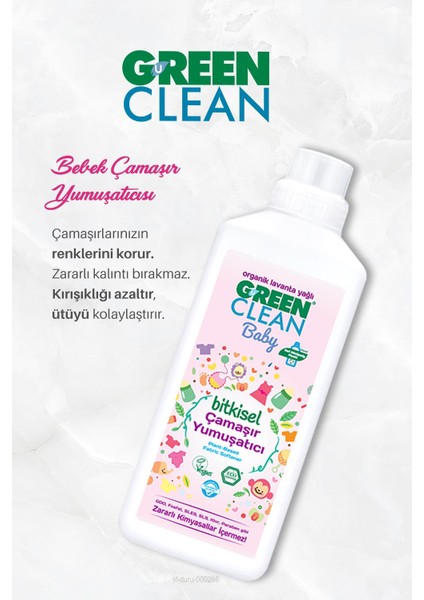 Green Clean 4'lü Bitkisel Bebek Çamaşır Yumuşatıcısı