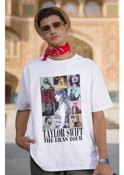 Unisex Oversize Taylor Swift Albüm Kapağı Baskılı Tshirt Taylor Swift Yazılı T-Shirt