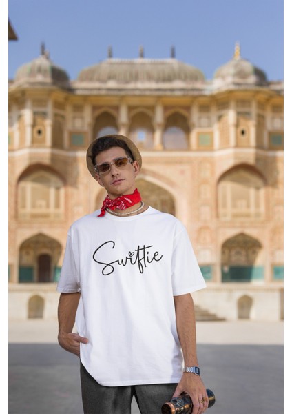 Swiftie Yazılı Ön Arka Baskılı Tshirt Unisex Oversize Taylor Swift Sırt Baskılı T-Shirt fiyatları