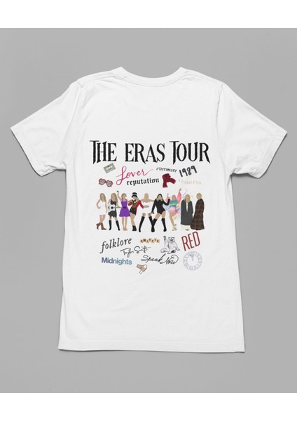 Swiftie Yazılı Ön Arka Baskılı Tshirt Unisex Oversize Taylor Swift Sırt Baskılı T-Shirt modelleri