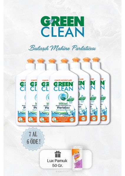 Green Clean 7'li Bitkisel Bulaşık Parlatıcısı Portakallı