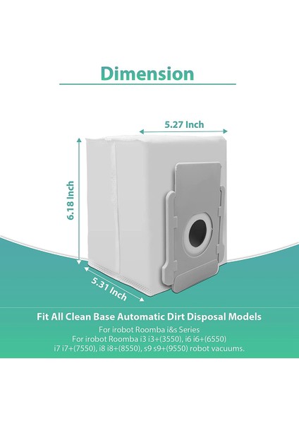 Daha Temiz Erişimler,ı7, I7+, I7PLUS, I8, I8+, I3, I3+, I4, I4+, I6, I6+, J7, J7+, S9, S9+, S9PLUS Serisi Için 25 Adet Vakum Torbası (Yurt Dışından)