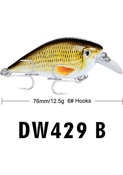 Bkb Kanca B Stili Probero Topwater Crankbait Balıkçılık Cazibesi 7cm 13G Yapay Wobblers Krank Yemi Bas Alabalık Sazan Olta Takımı (Yurt Dışından)