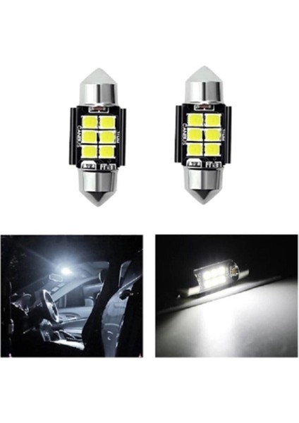 Sofit LED Canbus 6 LED 31MM Iç Tavan Plaka 2 Adet