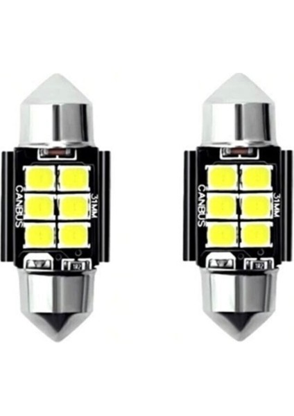 Sofit LED Canbus 6 LED 31MM Iç Tavan Plaka 2 Adet