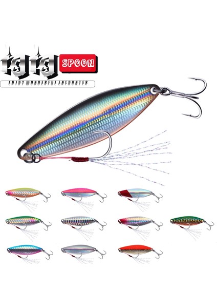 Tlg Shop Renk 7 Tarzı 11G 58MM Ewe Yeni Flash Metal Jig Kaşık Cazibesi 7gggggg Shore Döküm Jig Olta Takımı Balık Yavaş Jig Yem Pesca (Yurt Dışından)