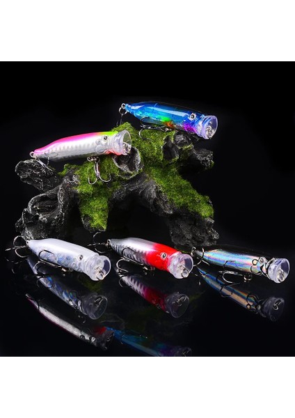 D Stili Popper Balıkçılık Cazibesi Ağırlıkları 9.4gcm Yem Poppers Topwater Cazibesi Trolling Lures Pesca Wobbler Articulos De Pesca Isca Yapay (Yurt Dışından) fırsatları